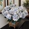 20" Hydrangea Bush - 7 Silk Flowers with Lifelike Leaves, Artificial Greenery, Perfect for Home, Office & Wedding Décor - Spring & Year-Round Accent, Floral Home by Artificial Flowers